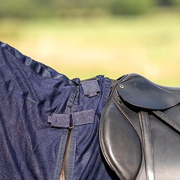 Busse Ausreitdecke Flexi Fly III Fliegendecke Blau Größe 145 – Bild 1 von 7