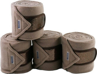 Produktbild von Busse Bandagen Classic Glitter Gamaschen Fleece Beige Gold