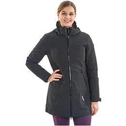 Busse Camery 3 in 1 Plus Damen Winterjacke Langjacke wasserdicht Schwarz XS – Bild 1 von 6