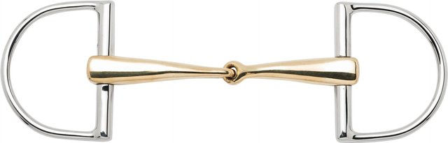 Busse D-Ring Trense mit gebrochenem KAUGAN Gebiss 16 mm 12,5 cm – Bild 1 von 1