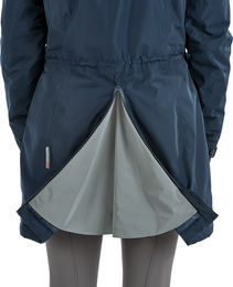 Busse Damen Reitparka Tamini Waterproof mit Kunstfell in Dark Navy Blau Grösse S – Bild 1 von 2