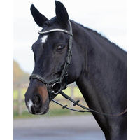 Produktbild von Busse Emotion Reithalfter Trense mit Kristall und Zügel Schwarz Pony
