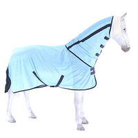 Produktbild von Busse Everline Paddock-Fliegendecke Sunshine II für Pferde in Sky Navy mit 125 cm Rückenlänge