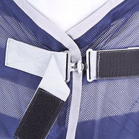 Produktbild von Busse Everline Transport-Fliegendecke Stripe für Pferde Navy Silber Rückenlänge 105 cm