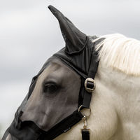 Produktbild von Busse Fliegenhalfter Fast Plus Fliegenschutz für Warmblut in Schwarz aus Nylon