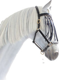 Busse Fliegenkordelband Exklusiv aus Leder in Blau – Bild 1 von 5