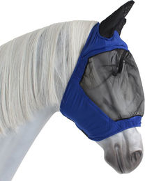 Busse Fliegenmaske Fly Buckler Gap II für Warmblut in Blau aus Nylon – Bild 1 von 3