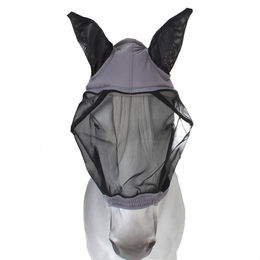 Busse Fliegenmaske Fly Buckler II für Ponys in Grau aus Nylon – Bild 1 von 3