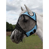 Produktbild von Busse Fliegenmaske Fly Cover Fransen Gap Blau