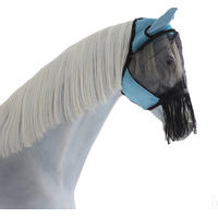 Produktbild von Busse Fliegenmaske Fly Cover Fransen Gap II für Ponys in Blau/Schwarz aus Nylon
