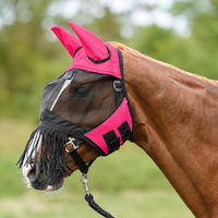 Produktbild von Busse Fliegenmaske Fly Cover Fransen II für Pferde Größe VB in Pink/Schwarz