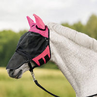 Produktbild von Busse Fliegenmaske Fly Cover Pro II für Pferde Größe SH pink/schwarz