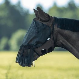 Produktbild von Busse Fliegenmaske Fly Guard FR für Ponys in Schwarz aus Fleece