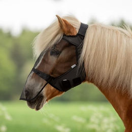 Busse Fliegenmaske FLY GUARD FREE PLUS für Ponys aus Polyester in Schwarz – Bild 1 von 2