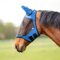 Produktbild von Busse Fliegenmaske Fly Guard II für Vollblut in Blau aus Polyester