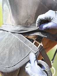Busse Fliegenmaske Fly Professional für Warmblut Schwarz – Bild 1 von 4