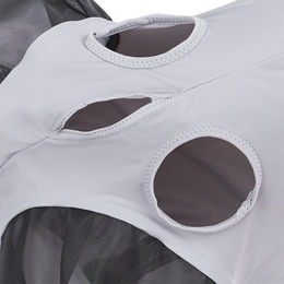 Busse Fliegenmaske Twin Fit Flexi OO für Warmblut in Grau aus Nylon – Bild 1 von 2