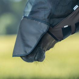 Busse Fly Guard Free Plus UV Fliegenmaske für Pferde aus Nylon in Schwarz – Bild 1 von 3