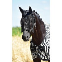 Produktbild von Busse Fly Protector XWB Ohrenschutz Fliegenmaske für Warmblut Schwarz mit Fliegenfransen