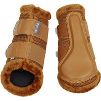 Produktbild von Busse Gamaschen Breezy-Plush Beinschutz für Pferde Braun Kunstleder Größe S
