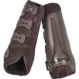 Busse Gamaschen Dressage-Pro-Mesh Braun Größe L - 1 Stk. – Bild 1 von 5