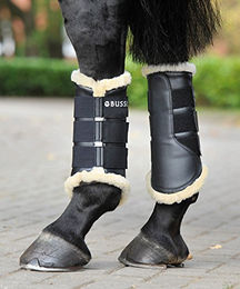 Busse Gamaschen St. Georges aus Kunstleder Größe XL in Weiß oder Schwarz – Bild 1 von 4