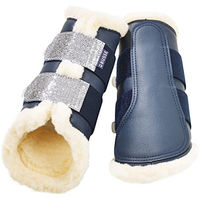 Produktbild von Busse Gamaschen St. Georges Glitter Navy/Silber mit Kunstfell Größe L