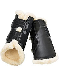 Busse Gamaschen St. Georges Glitter Schwarz mit Kunstfell Größe S – Bild 1 von 1