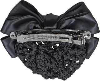 Busse Haarnetz mit Knoten für Damen aus Polyester in Weiß oder Schwarz – Bild 1 von 3
