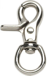 Busse Karabinerhaken für Zügel aus Metall in Silber – Bild 1 von 2