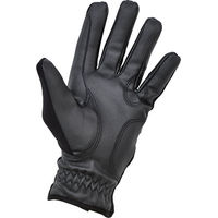 Produktbild von Busse Kaya Reithandschuhe Winter aus Kunstleder Grau Schwarz Größe M