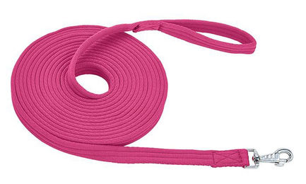 Busse Longe BU Soft Longierleine aus Polyester 8m in Pink mit Drehwirbel - 8 m – Bild 1 von 2
