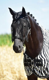 Busse Ohrenschutz Fly Protector für Warmblut Pferde in Schwarz aus Stoff – Bild 1 von 2