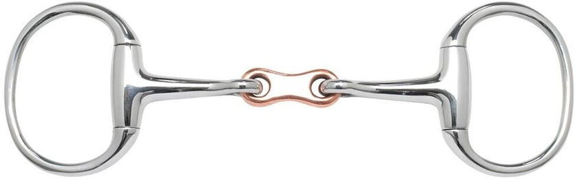 Busse Olivenkopfgebiss doppelt gebrochen aus Edelstahl 16 mm 12,5 cm – Bild 1 von 1