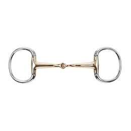 Produktbild von Busse Olivenkopfgebiss KAUGAN-Shaped einfach gebrochen aus Edelstahl in Gold 14 mm