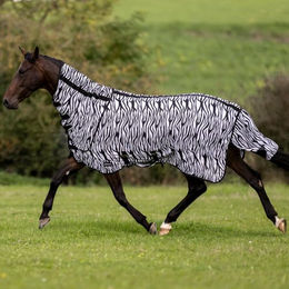 Busse Outdoor-Fliegendecke Comfort Flexi Zebra für Pferde Größe 155 – Bild 1 von 13