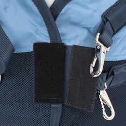 Busse Outdoordecke 3D Air Rain Pferdedecke aus Polyester in Eisblau Navy – Bild 1 von 4