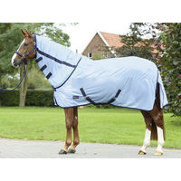 Produktbild von Busse Paddock-Fliegendecke Sunshine II für Pferde sky/navy 130 cm
