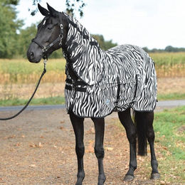Busse Paddock Fliegendecke Zebra mit Bauchlatz Rückenlänge 115 cm – Bild 1 von 4