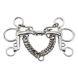 Produktbild von Busse Pelham Gebiss Soft-Control doppelt gebrochen 14,5 cm Silber 16 mm