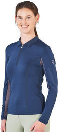 Busse Poloshirt Damen Langarm Erin Tech FS 2022 Marine M – Bild 1 von 1