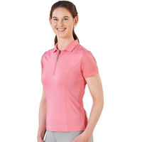 Produktbild von Busse Poloshirt Darlene Damen Reitshirt Netzgewebe Confetti Rosa Größe S