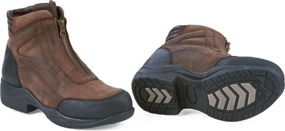 Busse Reit- und Stallschuh Zip It Wasserdichter Lederschuh Braun Größe 42 – Bild 1 von 1