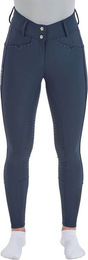 Busse Reithose Damen Vollbesatz mit Strasssteinen Blau Größe 36 – Bild 1 von 2