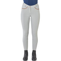 Produktbild von Busse Reithose Malika Damen Full-Grip Vollbesatz Grau Größe 34