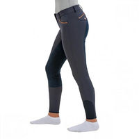 Produktbild von Busse Reithose Malika Pro Damen Vollbesatz aus Nylon Ganzjährig Blau Grau Größe 34