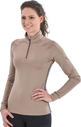 Busse Reitshirt Damen Carlee Tech Fleece Taupe Größe S – Bild 1 von 1