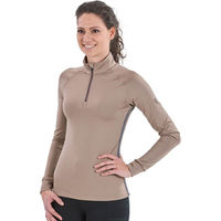 Produktbild von Busse Reitshirt Damen Carlee Tech Fleece Taupe Größe S