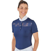 Produktbild von Busse Reitshirt Damen Kurzarm Amora Marine Blau Größe S