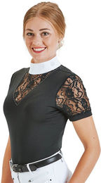 Busse Reitshirt Ravenna Turnier-Shirt Schwarz XS – Bild 1 von 1